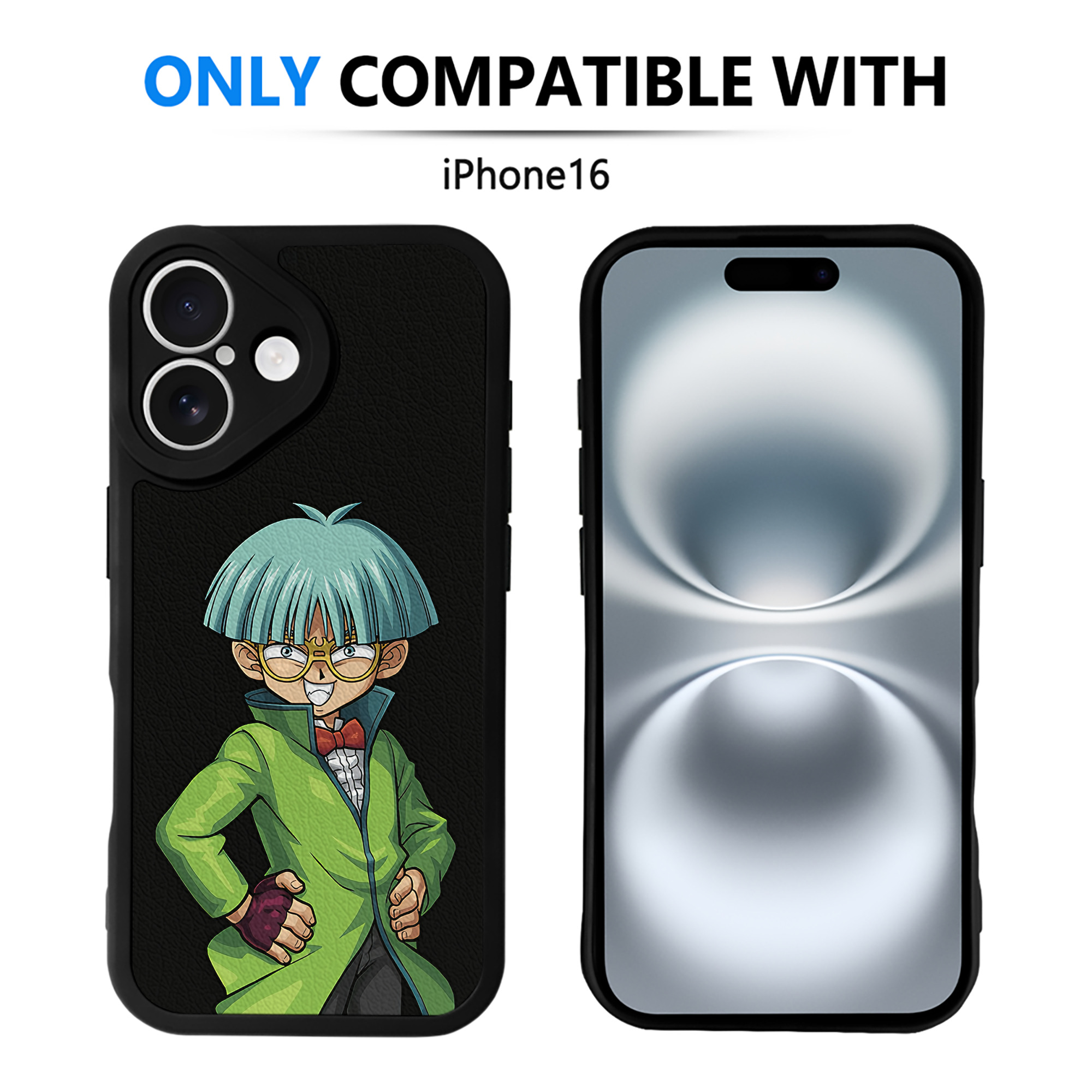 （画像用） 遊☆戯☆王 Yu-Gi-Oh! 【iPhone 16シリーズ対応】シリコンスマホケース（レザー調） 材質：シリコン